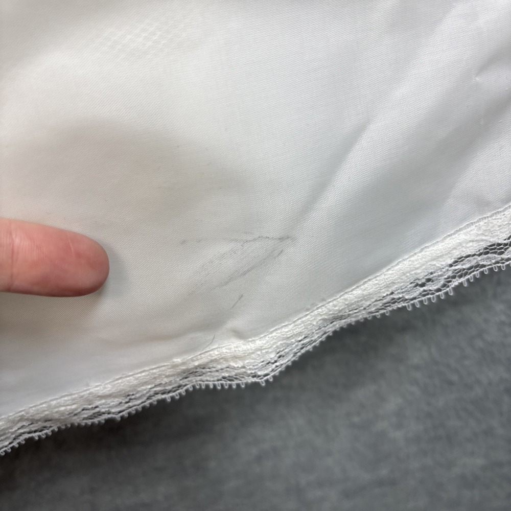 Vintage Crinoline Full Maxi Slip S/XS Petticoat White Bridal Layered Zipper - Picture 13 of 16